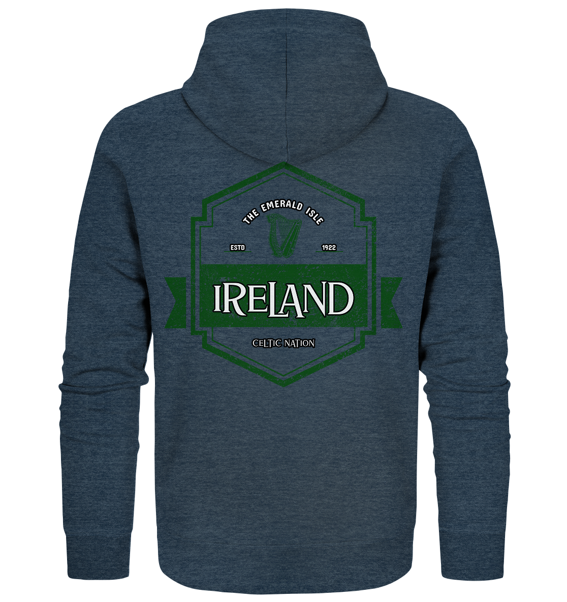 Ireland "The Emerald Isle / Celtic Nation" - Organic Zipper