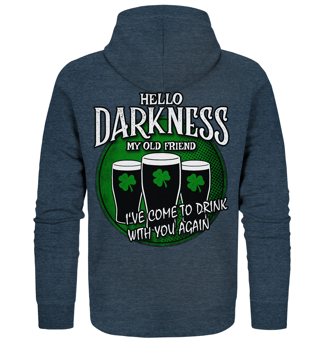 Hello Darkness My Old Friend - Organic Zipper