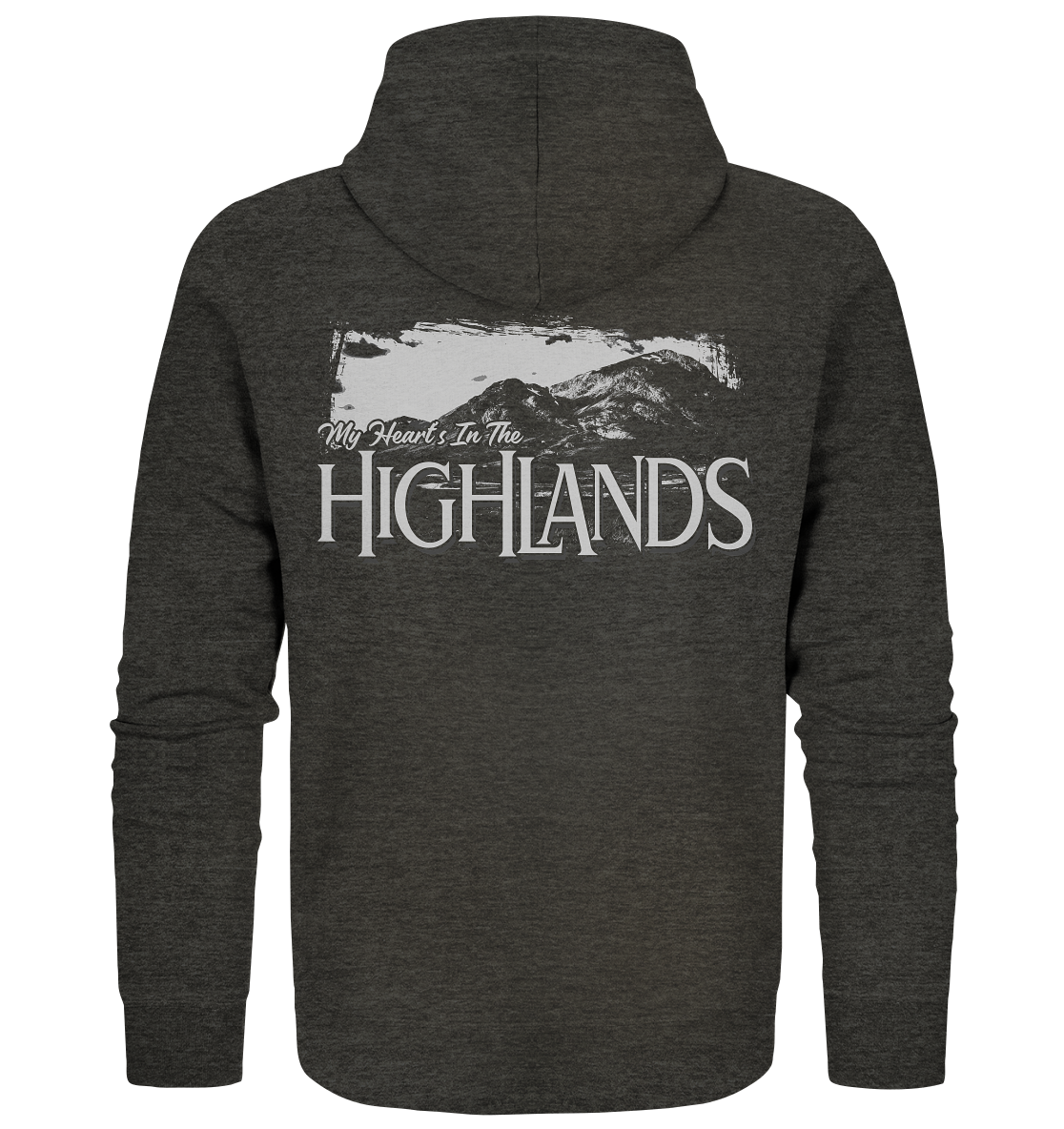 "My Heart's In The Highlands" - Organic Zipper