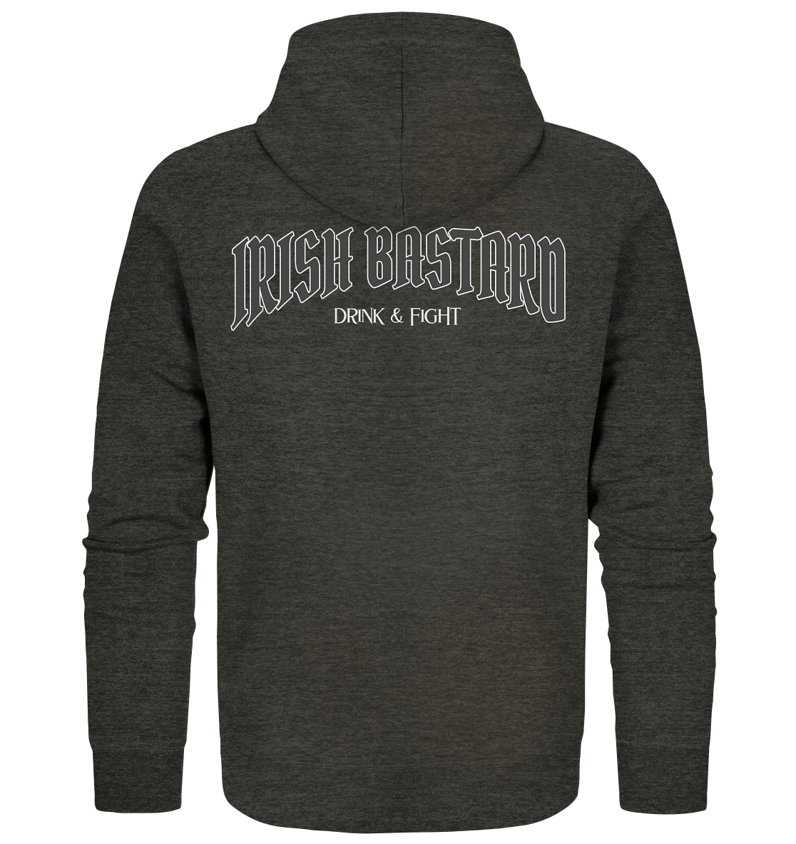 Irish Bastard "Drink & Fight" - Organic Zipper