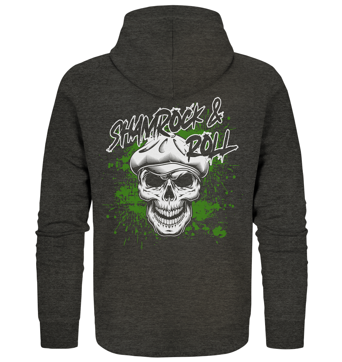 Shamrock And Roll "Skull" - Organic Zipper