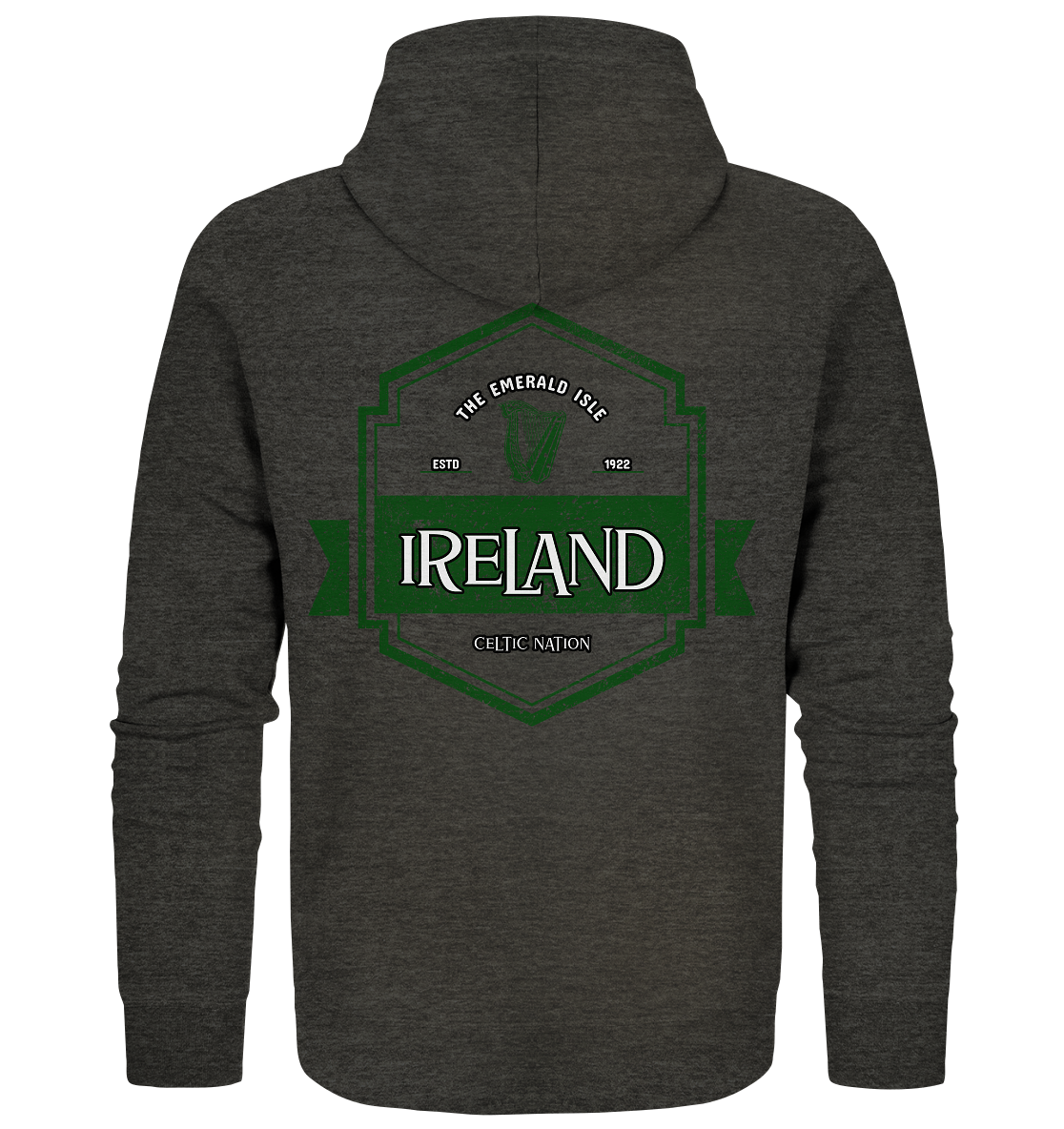 Ireland "The Emerald Isle / Celtic Nation" - Organic Zipper