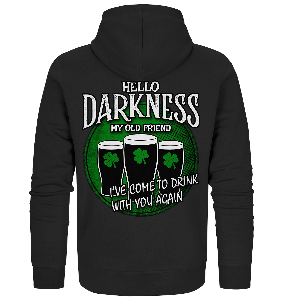 Hello Darkness My Old Friend - Organic Zipper