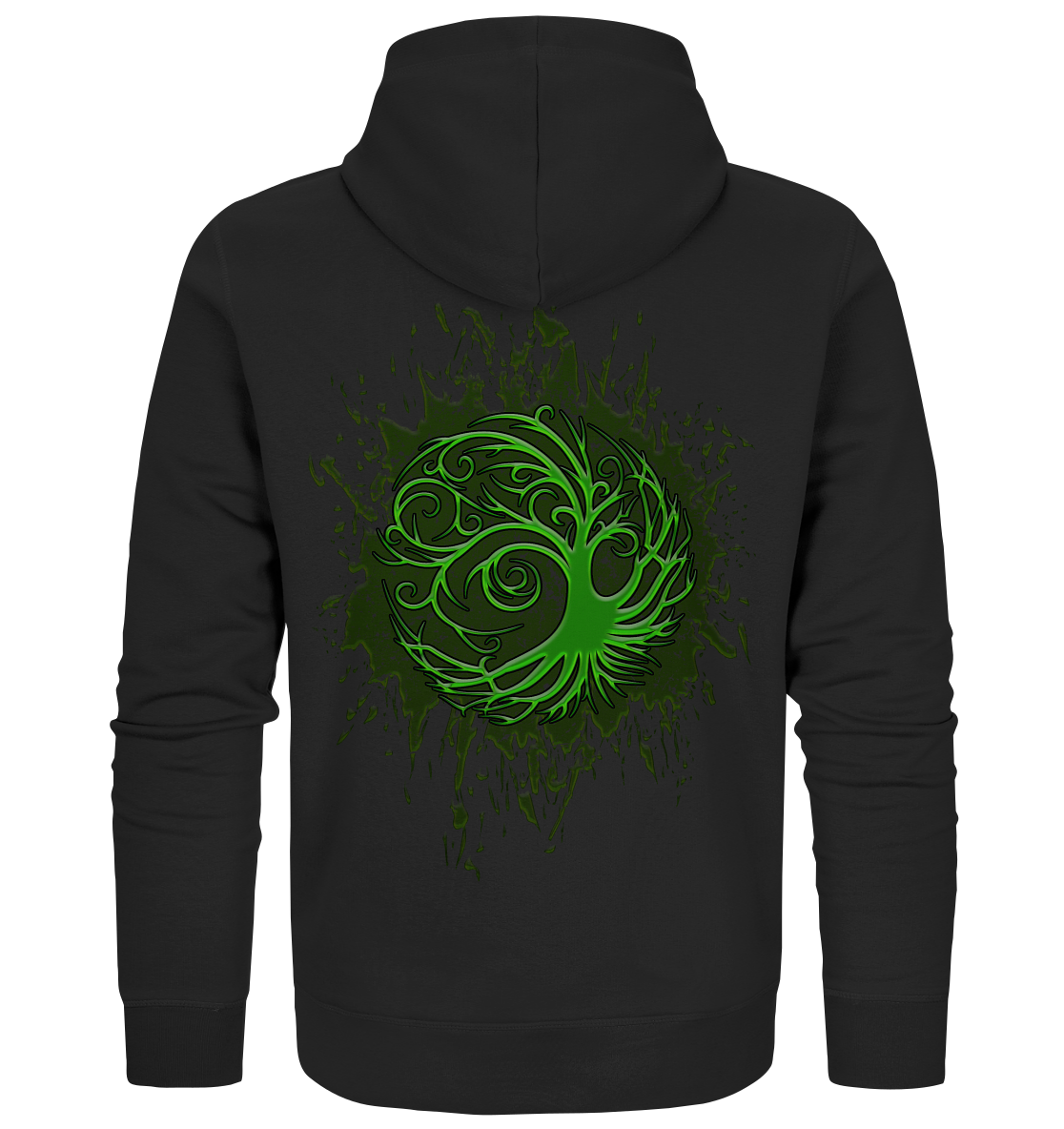 Celtic Tree "Splatter" - Organic Zipper