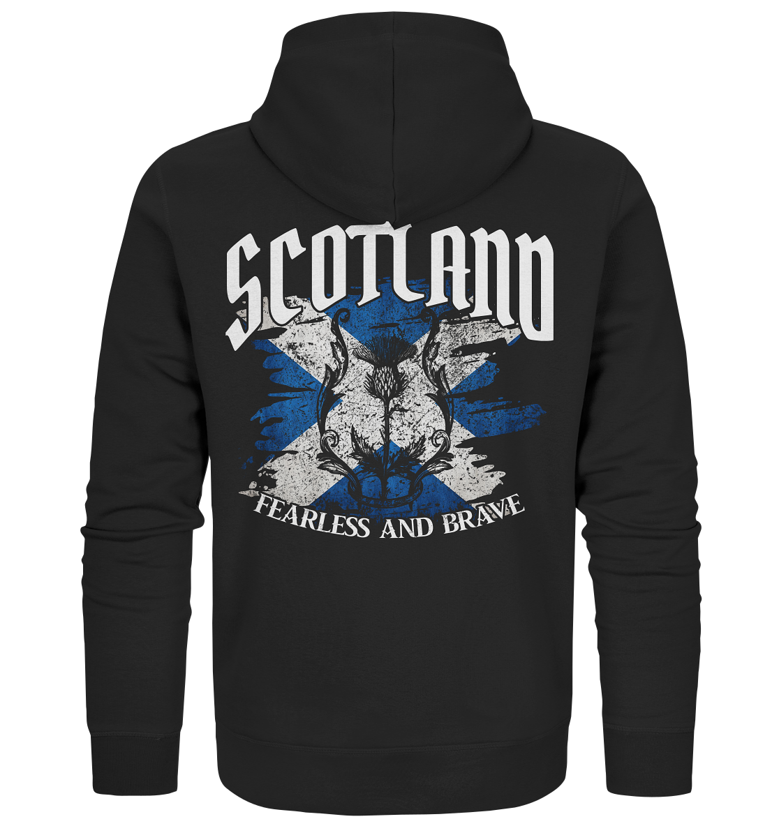 Scotland "Fearless and Brave / Splatter" - Organic Zipper
