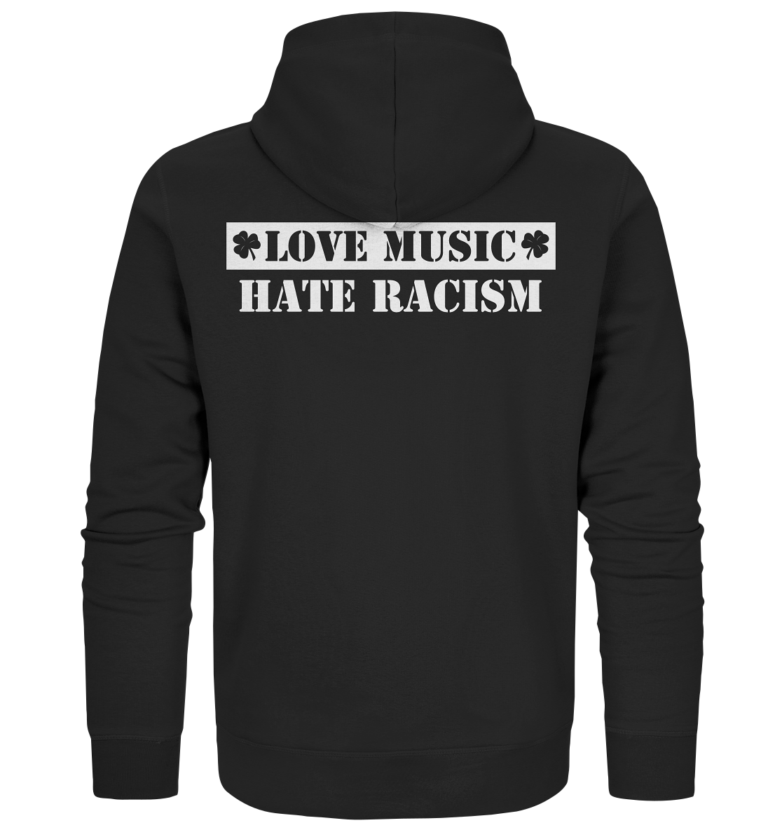 "Love Music - Hate Racism" - Organic Zipper