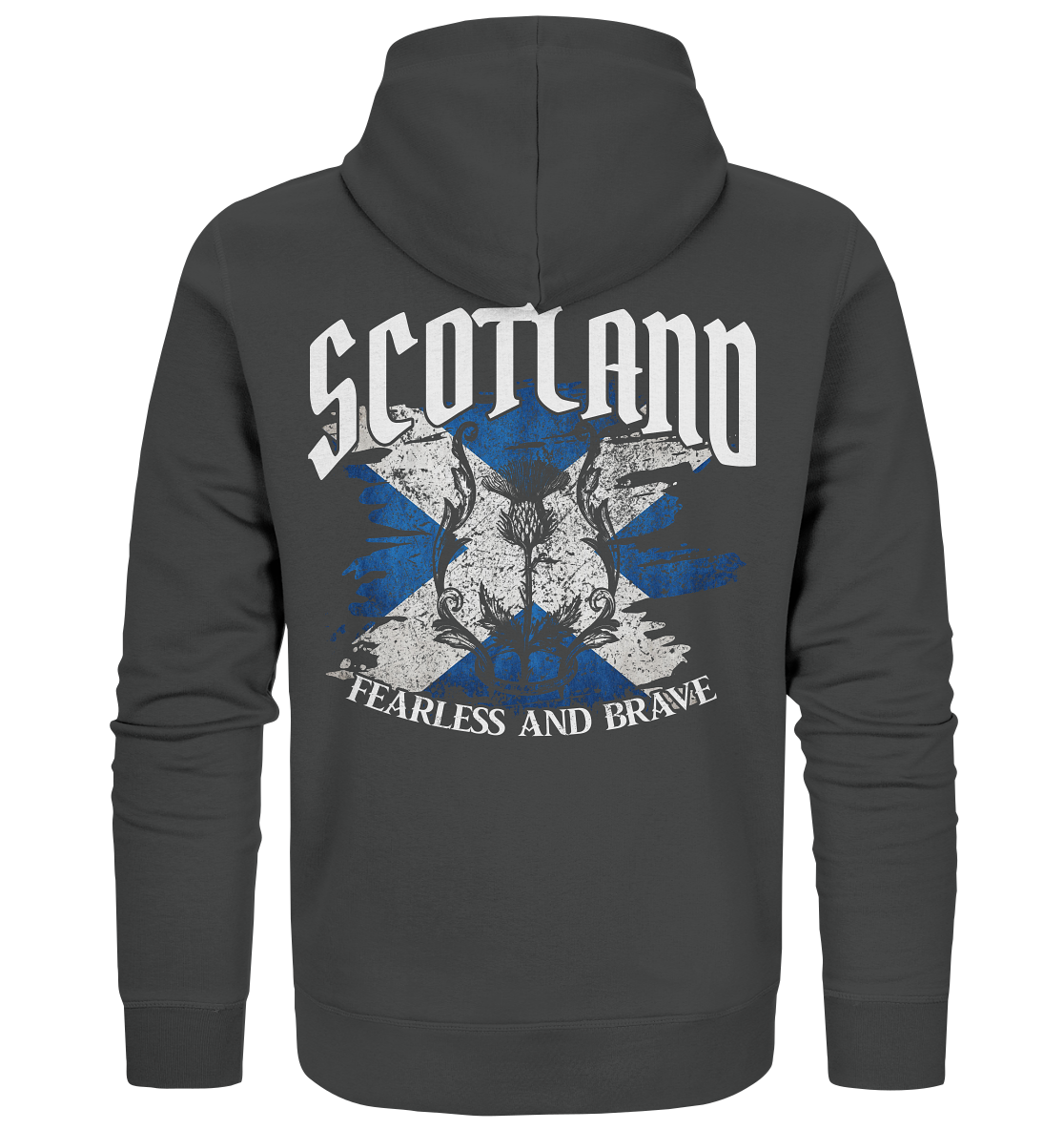 Scotland "Fearless and Brave / Splatter" - Organic Zipper