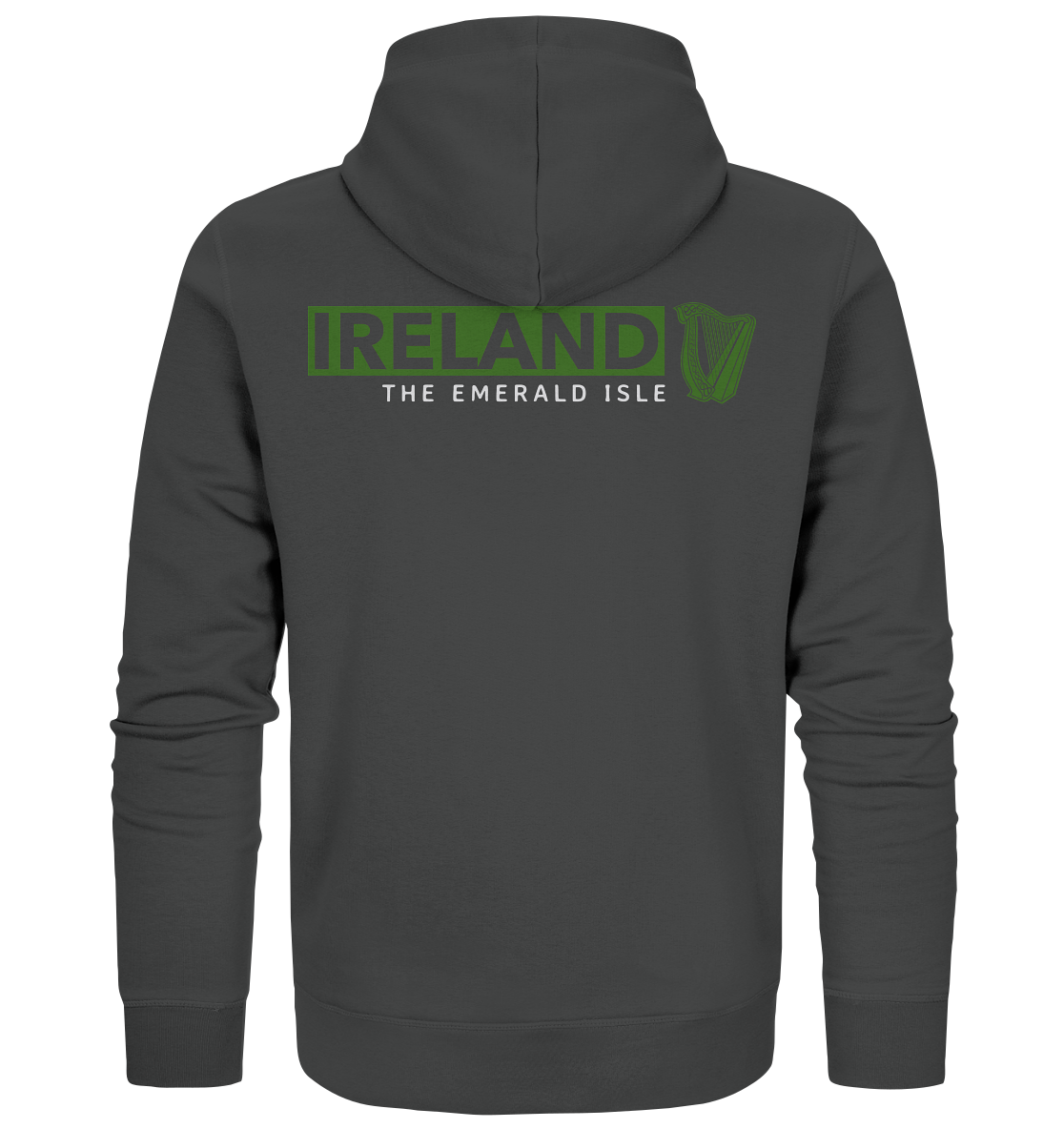 Ireland "The Emerald Isle / Harp" - Organic Zipper