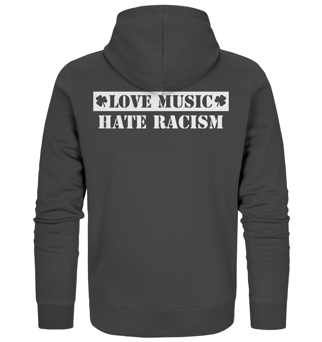 "Love Music - Hate Racism" - Organic Zipper