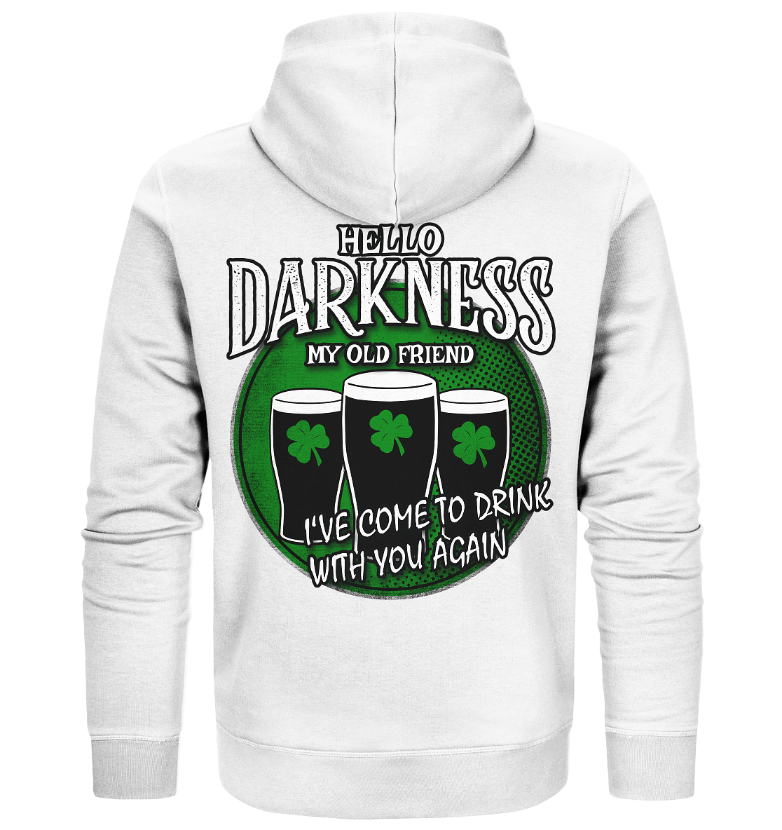 Hello Darkness My Old Friend - Organic Zipper