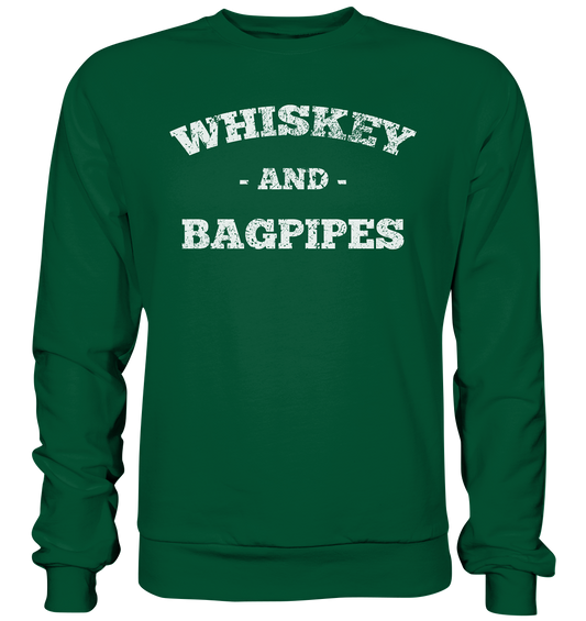 "Whiskey & Bagpipes" - Basic Sweatshirt
