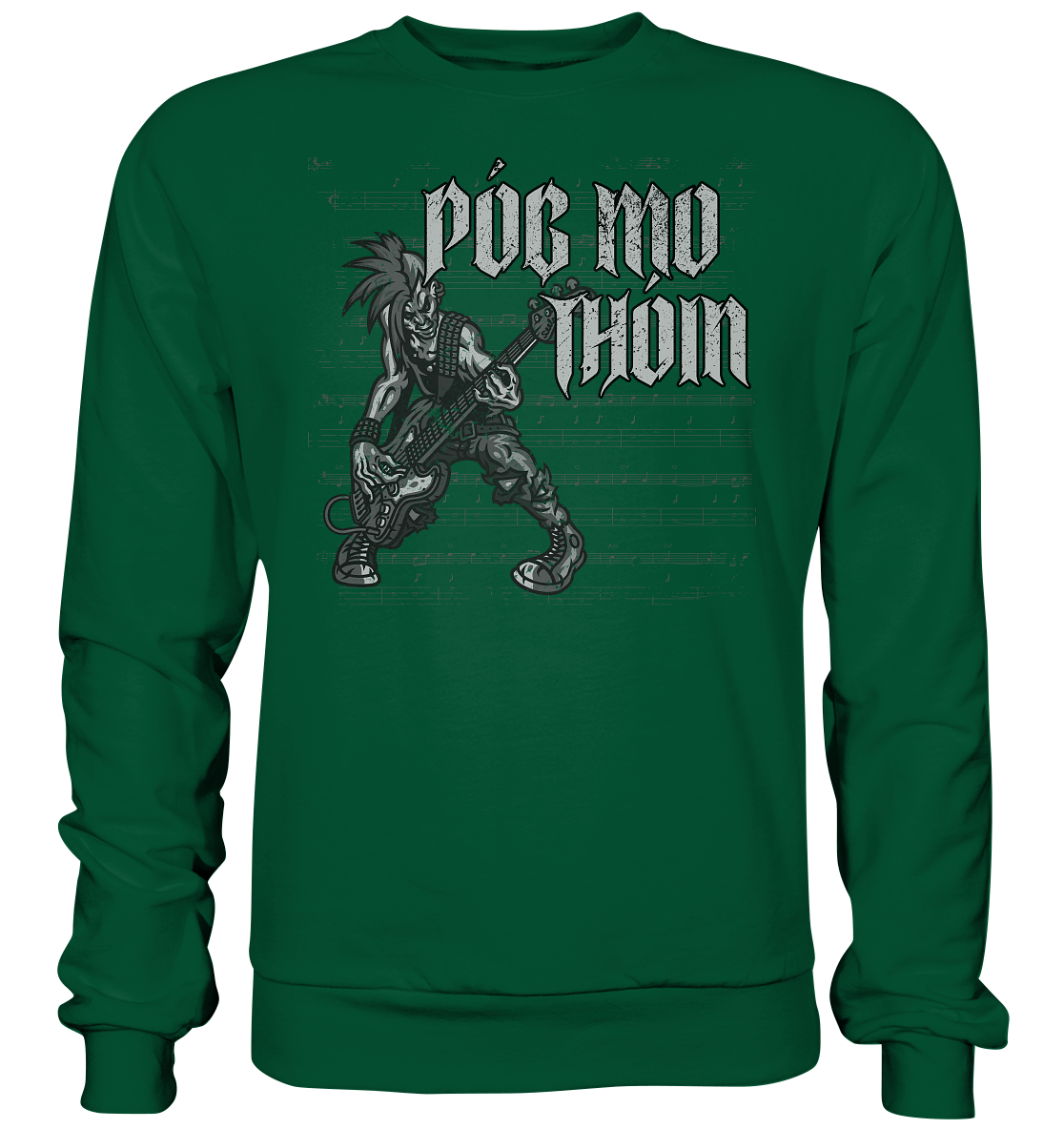 Póg Mo Thóin Streetwear "Punkrocker" - Basic Sweatshirt