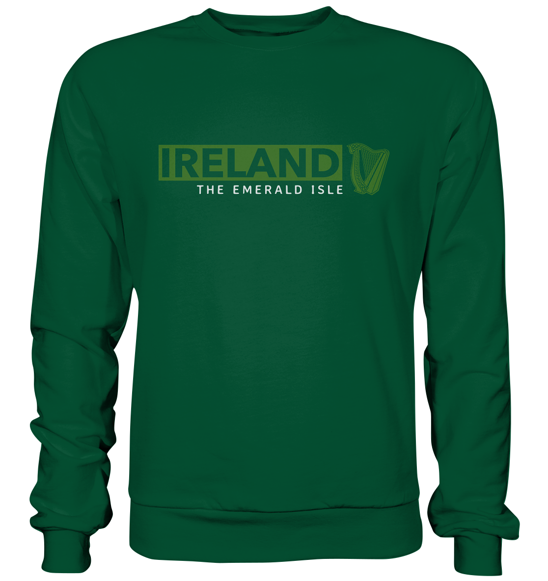 Ireland "The Emerald Isle / Harp" - Basic Sweatshirt