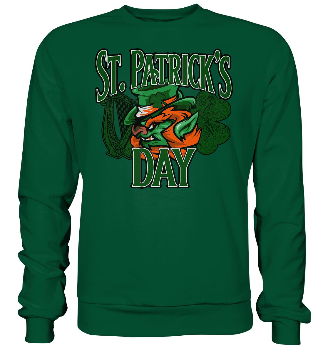 St. Patricks Day "Leprechaun" - Basic Sweatshirt