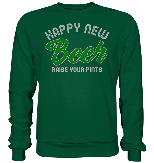 "Happy New Beer" - Basic Sweatshirt