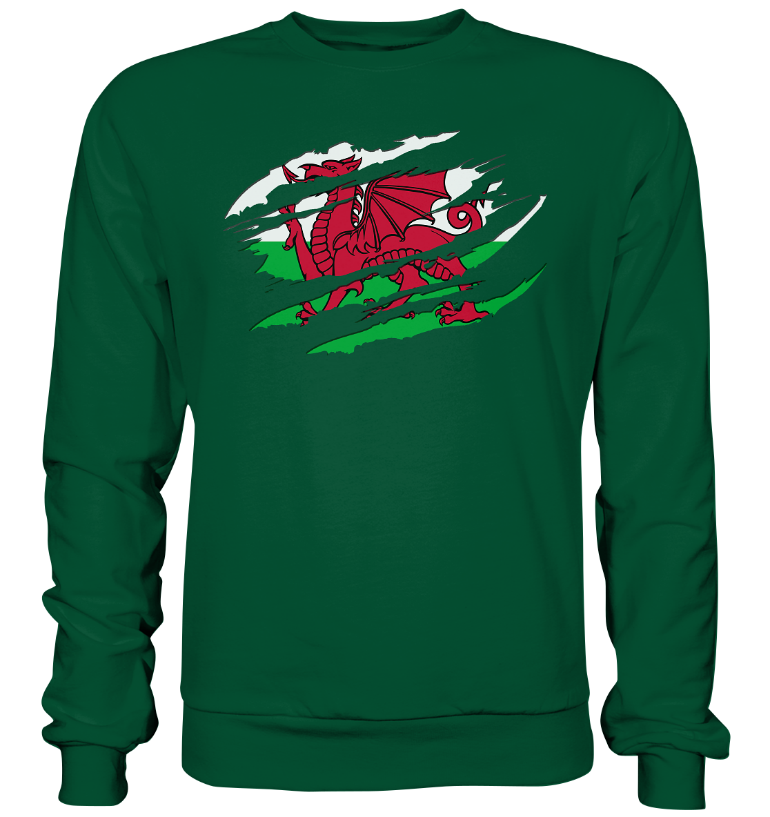 Wales "Flag Scratch" - Basic Sweatshirt