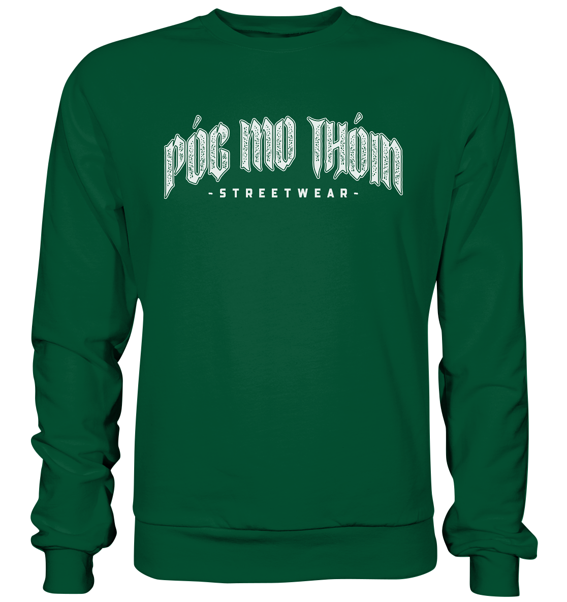 Póg Mo Thóin Streetwear "White Logo" - Basic Sweatshirt
