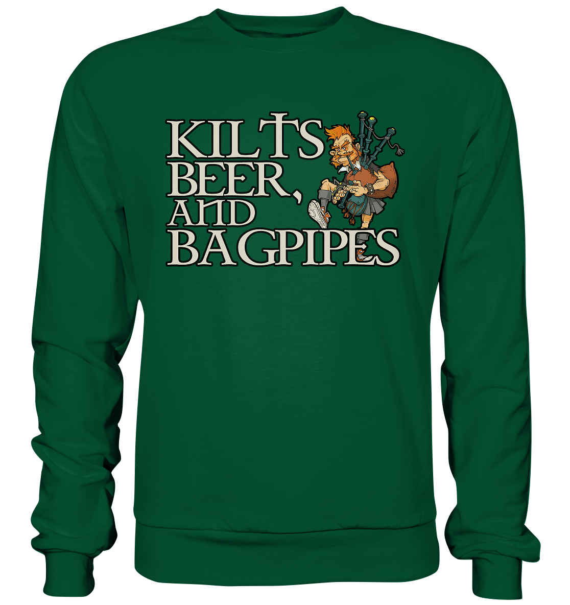 Kilts, Beer & Bagpipes - Basic Sweatshirt