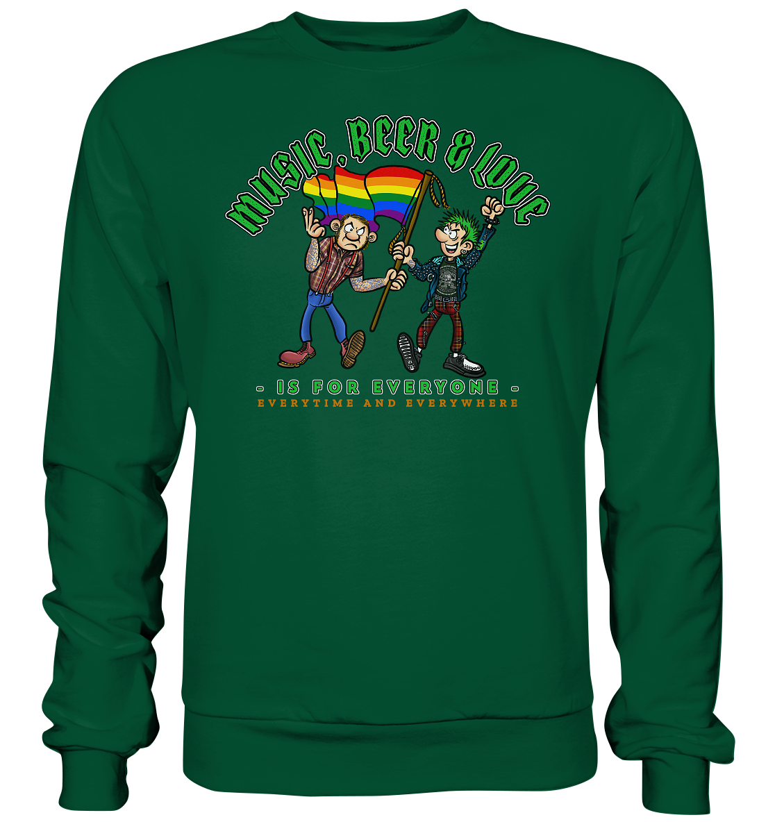 Music, Beer & Love "Is For Everyone" - Basic Sweatshirt