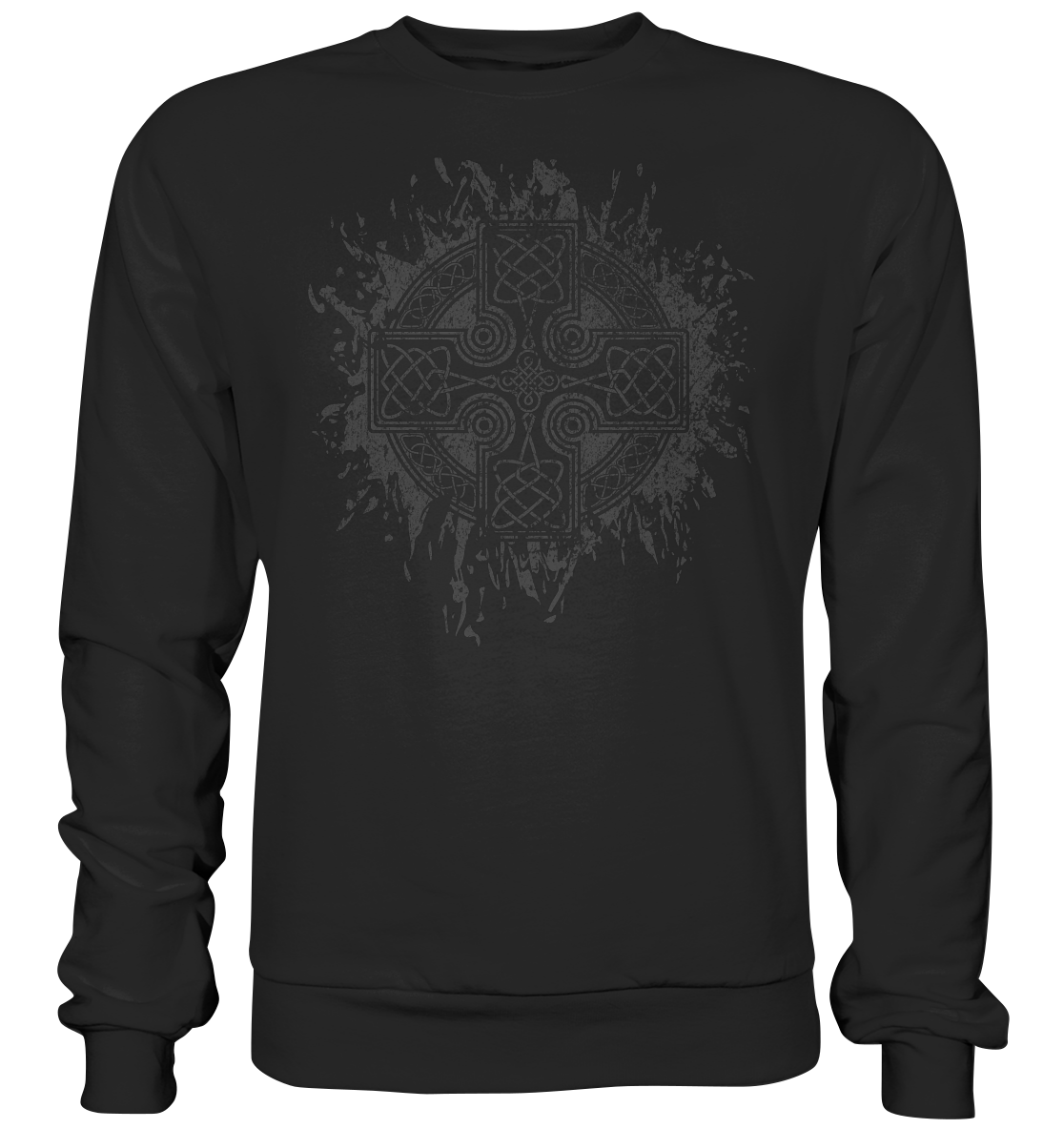 Celtic Cross "Splatter" - Basic Sweatshirt