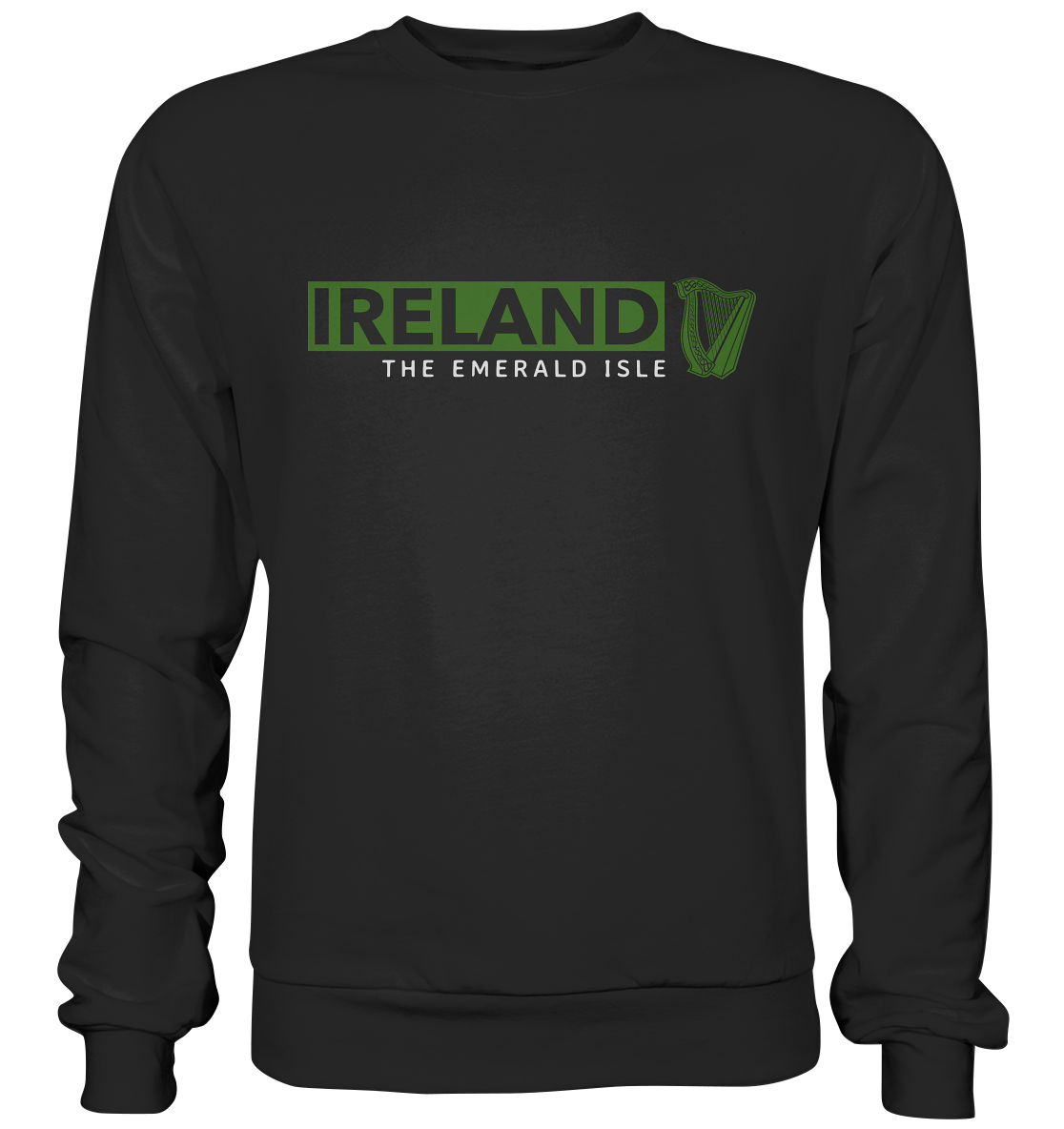 Ireland "The Emerald Isle / Harp" - Basic Sweatshirt