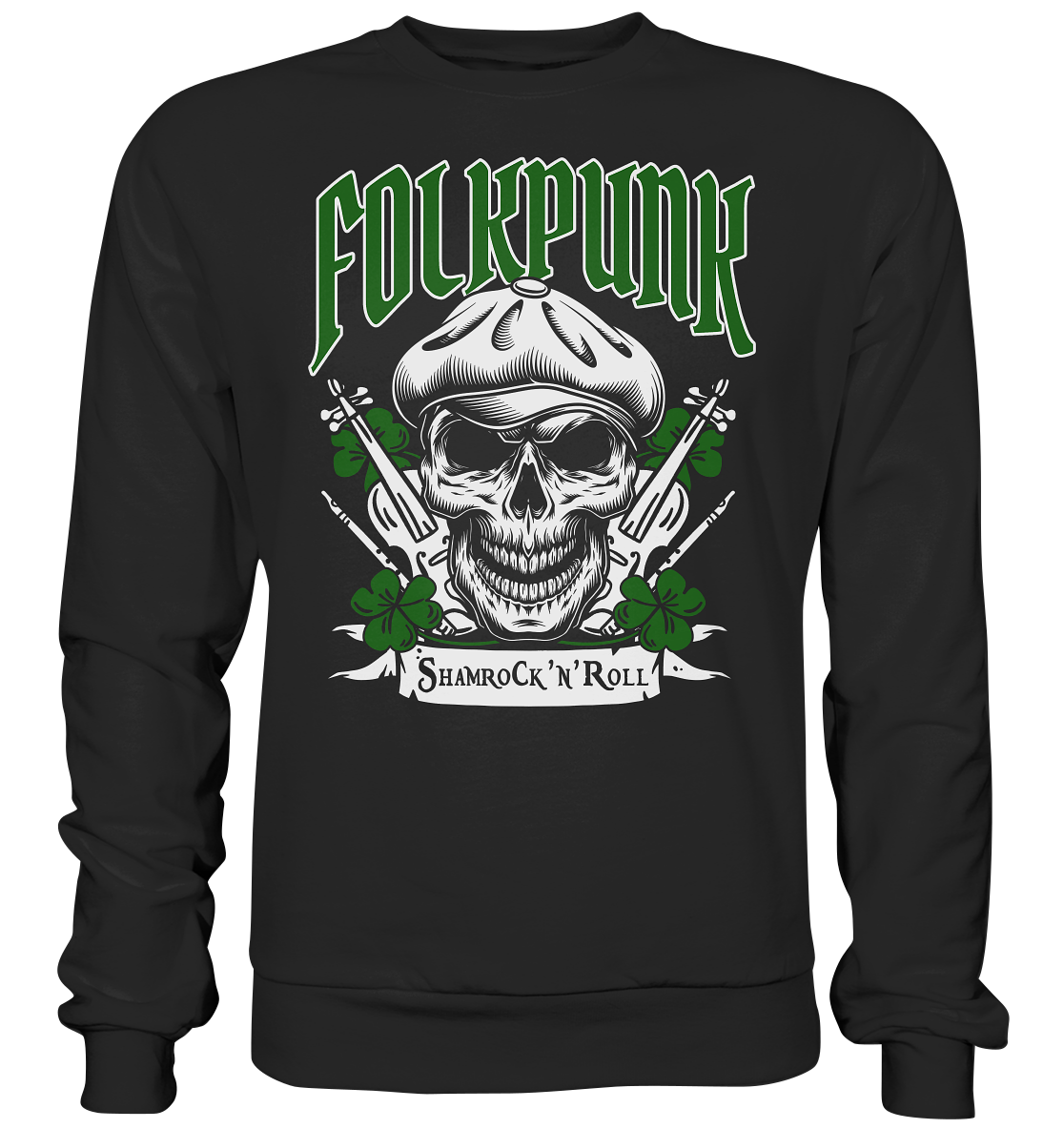 Folkpunk "Shamrock'n'Roll" - Basic Sweatshirt