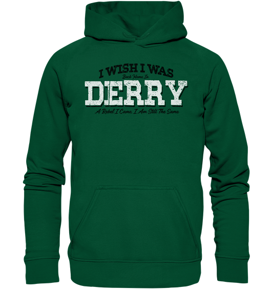 I Wish I Was Back Home In Derry - Basic Unisex Hoodie