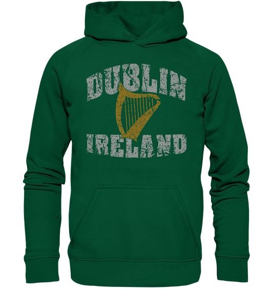 Dublin Ireland Harp - Basic Unisex Hoodie