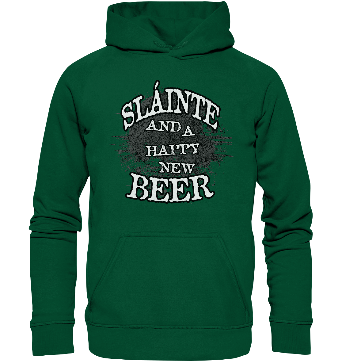 Sláinte "And A Happy New Beer" - Basic Unisex Hoodie