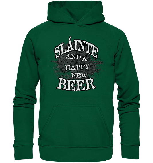 Sláinte "And A Happy New Beer" - Basic Unisex Hoodie