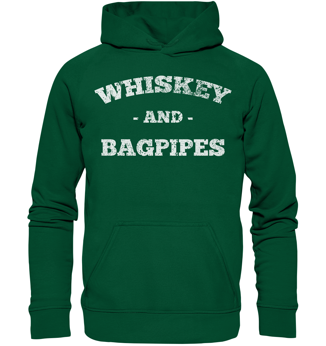 "Whiskey & Bagpipes" - Basic Unisex Hoodie