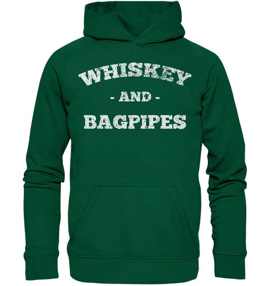 "Whiskey & Bagpipes" - Basic Unisex Hoodie