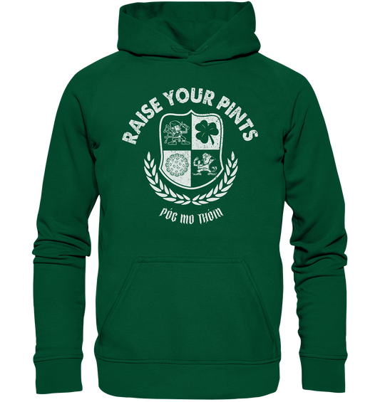 Raise Your Pints "Póg Mo Thóin" - Basic Unisex Hoodie