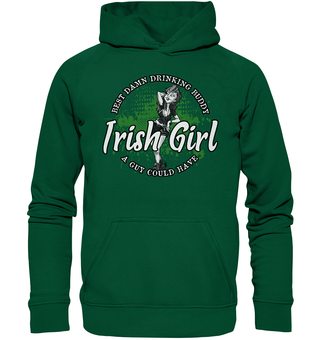 Irish Girl "Drinking Buddy" - Basic Unisex Hoodie