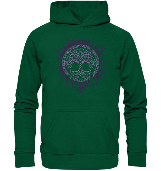 Celtic Tree "Splatter" - Basic Unisex Hoodie
