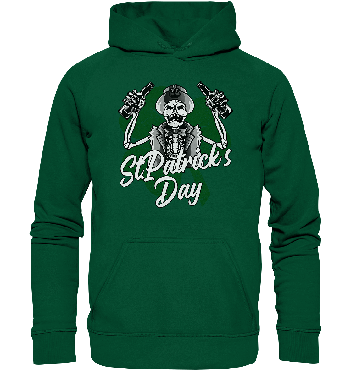 St. Patricks Day "Skeleton" - Basic Unisex Hoodie