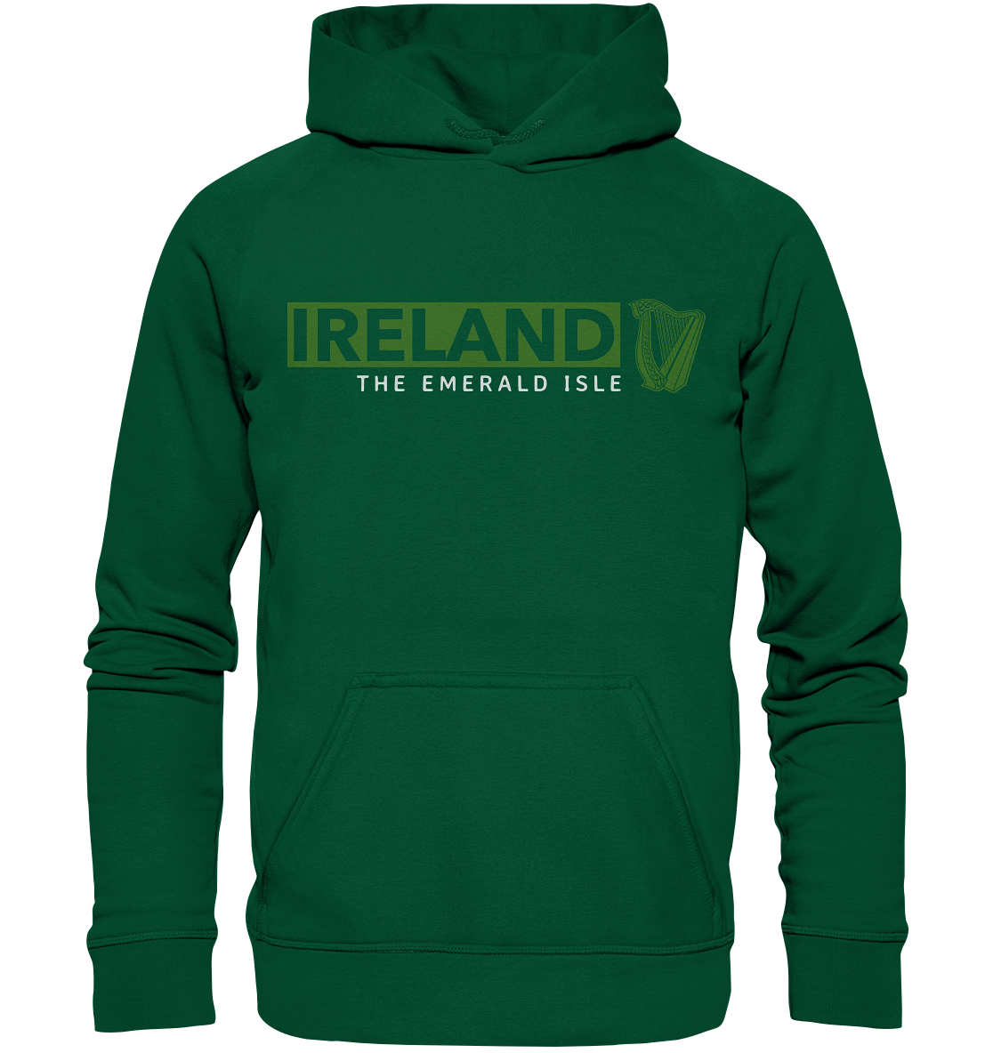 Ireland "The Emerald Isle / Harp" - Basic Unisex Hoodie