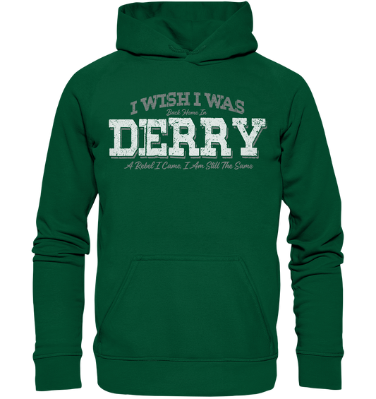 I Wish I Was Back Home In Derry - Basic Unisex Hoodie