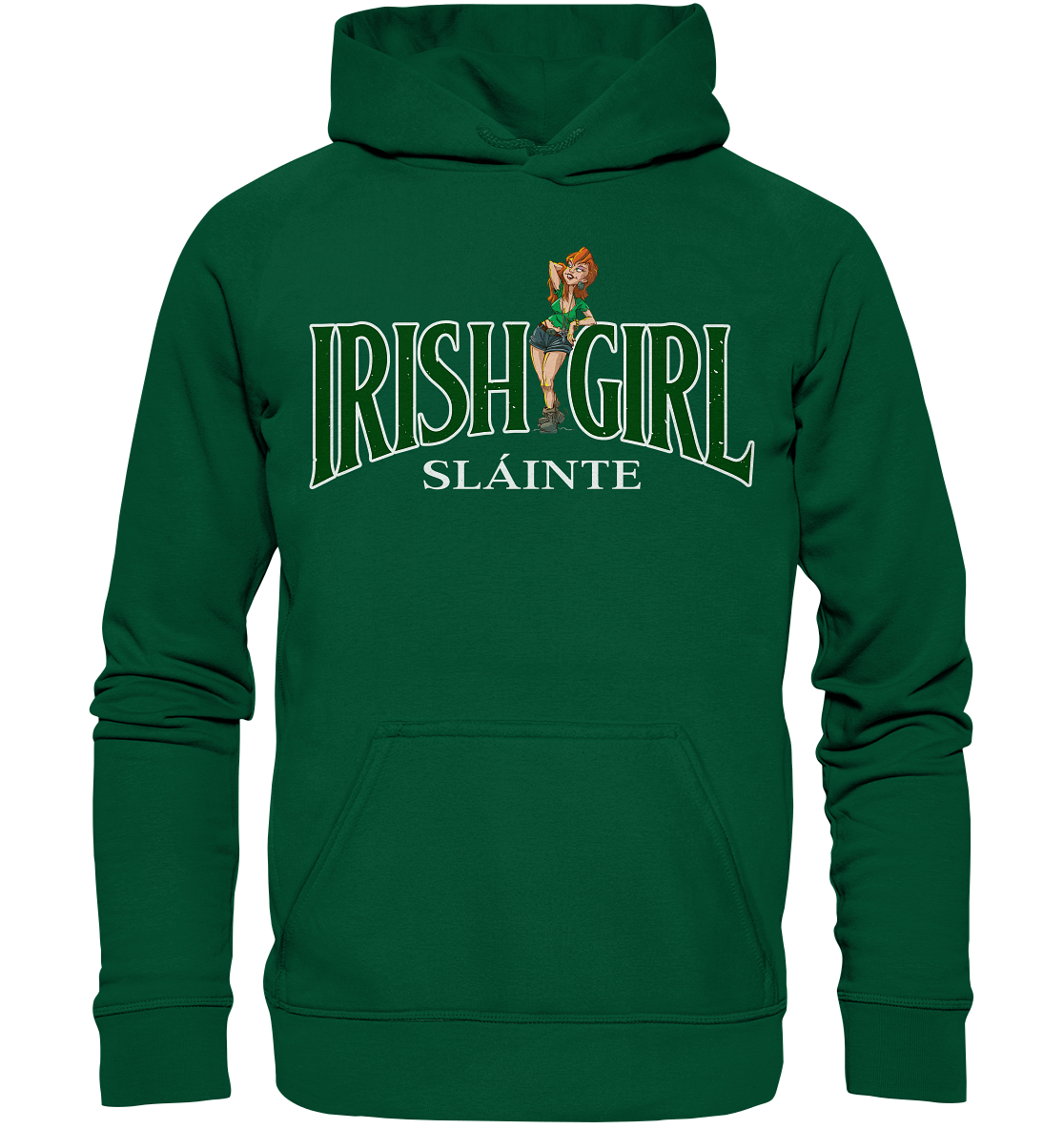 Irish Girl "Sláinte" - Basic Unisex Hoodie