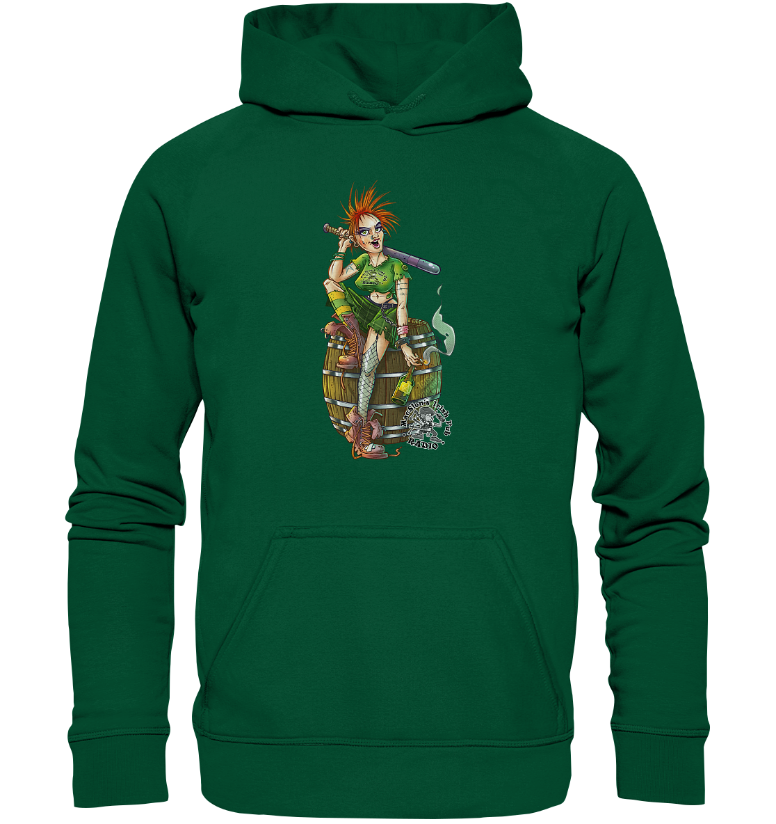 Irish Punkrock Girl - Basic Unisex Hoodie