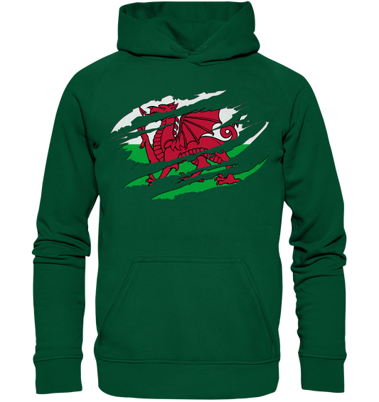 Wales "Flag Scratch" - Basic Unisex Hoodie