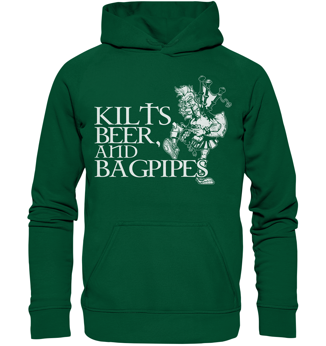 Kilts, Beer & Bagpipes - Basic Unisex Hoodie