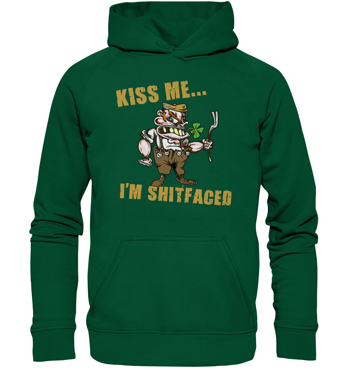 Kiss Me I'm Shitfaced - Basic Unisex Hoodie