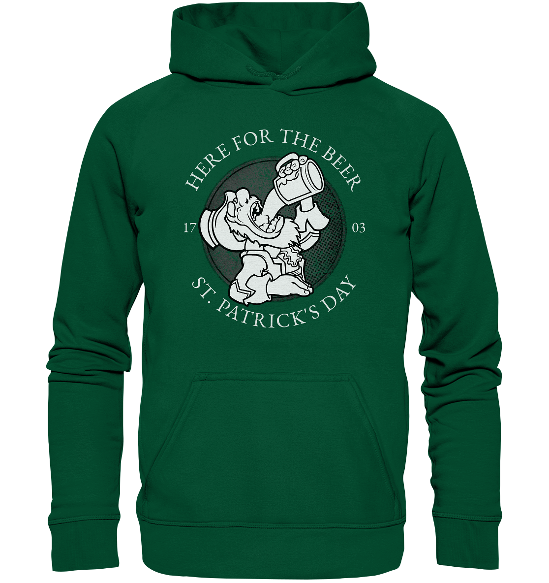 Here For The Beer "St. Patrick's Day" - Basic Unisex Hoodie