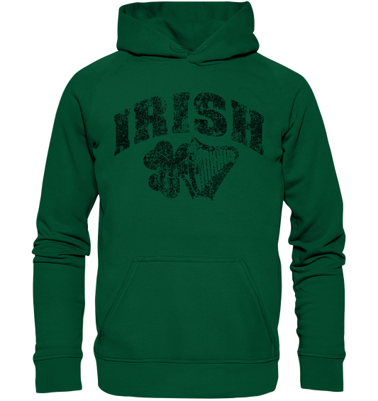 Irish "Shamrock & Harp" - Basic Unisex Hoodie