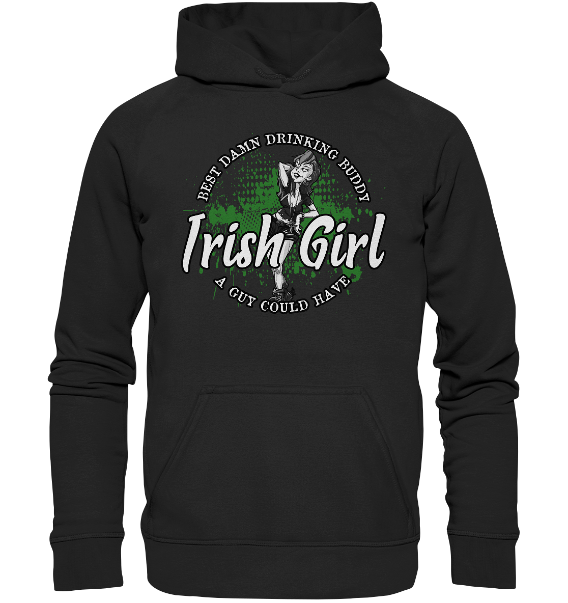 Irish Girl "Drinking Buddy" - Basic Unisex Hoodie