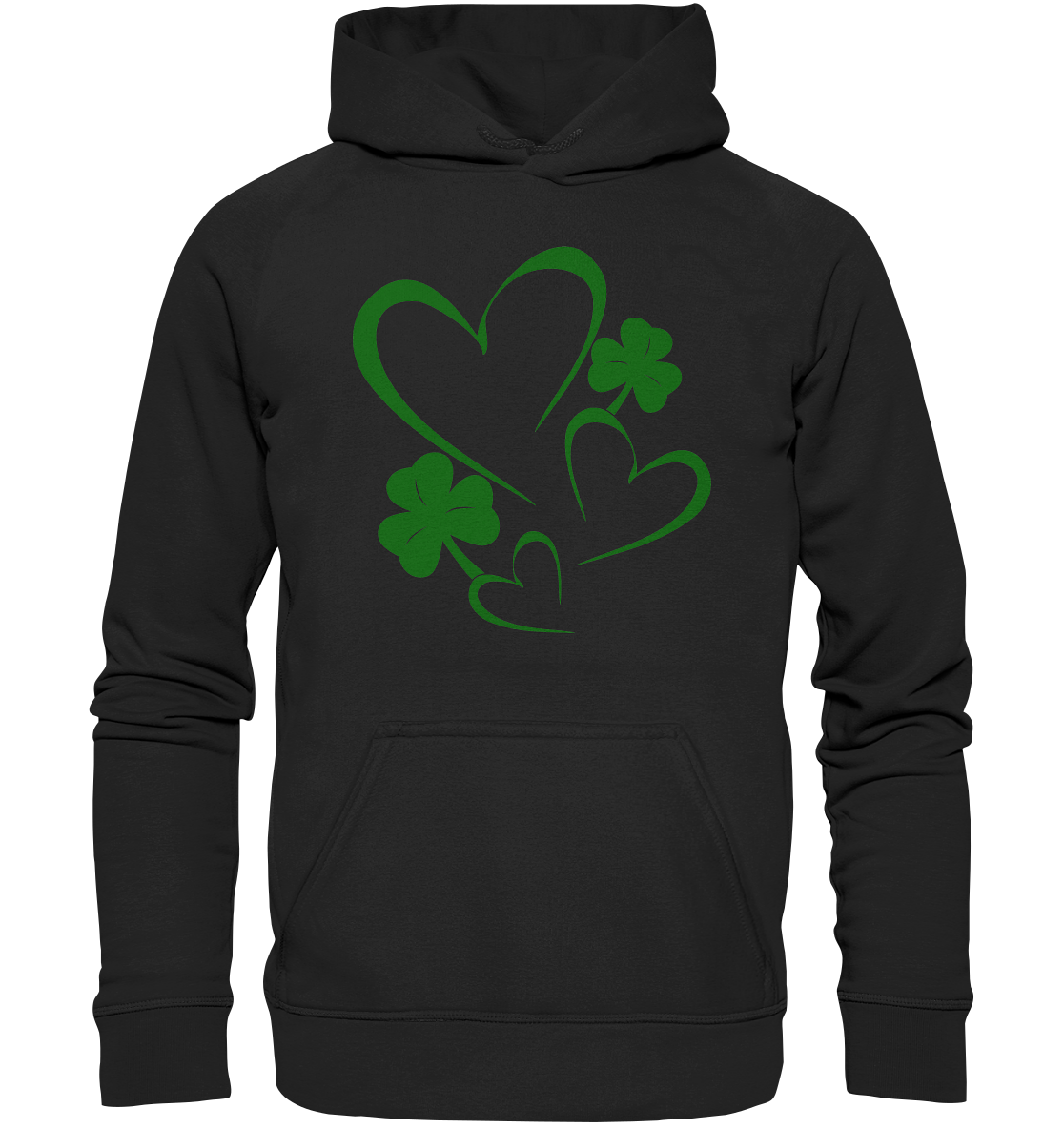 Shamrock & Heart - Basic Unisex Hoodie