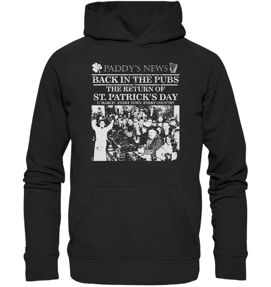 Back In The Pubs "The Return Of St. Patrick's Day" - Basic Unisex Hoodie