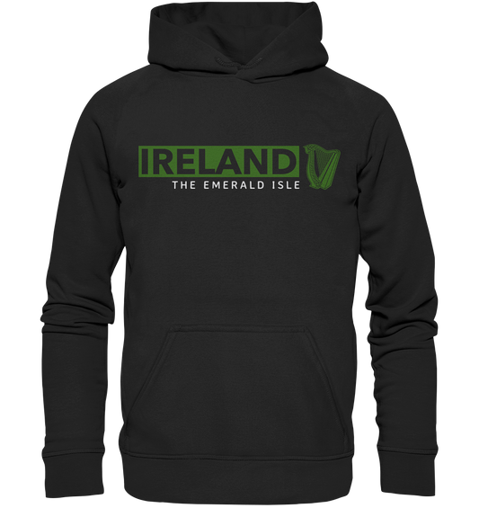Ireland "The Emerald Isle / Harp" - Basic Unisex Hoodie