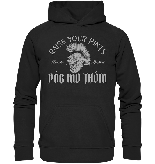 Póg Mo Thóin Streetwear "Drunken Bastard" - Basic Unisex Hoodie